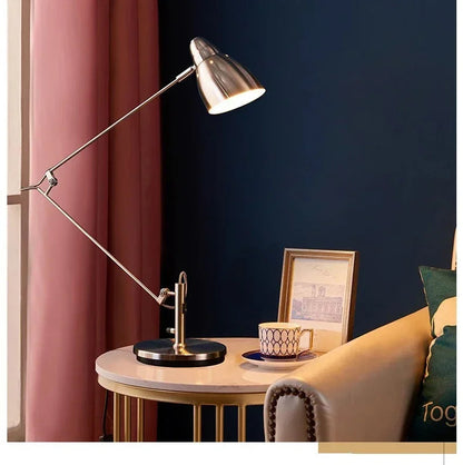 Swing Long Arm Table Lamp Flexible Adjustable Aluminum Desk Light with E27 Bulb led floor lamp
