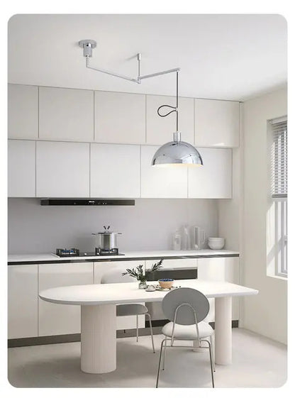 Bauhaus Telescoping Pendant Light Nordic Rocker Arm Movable swing hanging Lamps