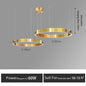 Nordic Led Ring Chandelier Modern Design Rose Gold Black White and Gold Lamp