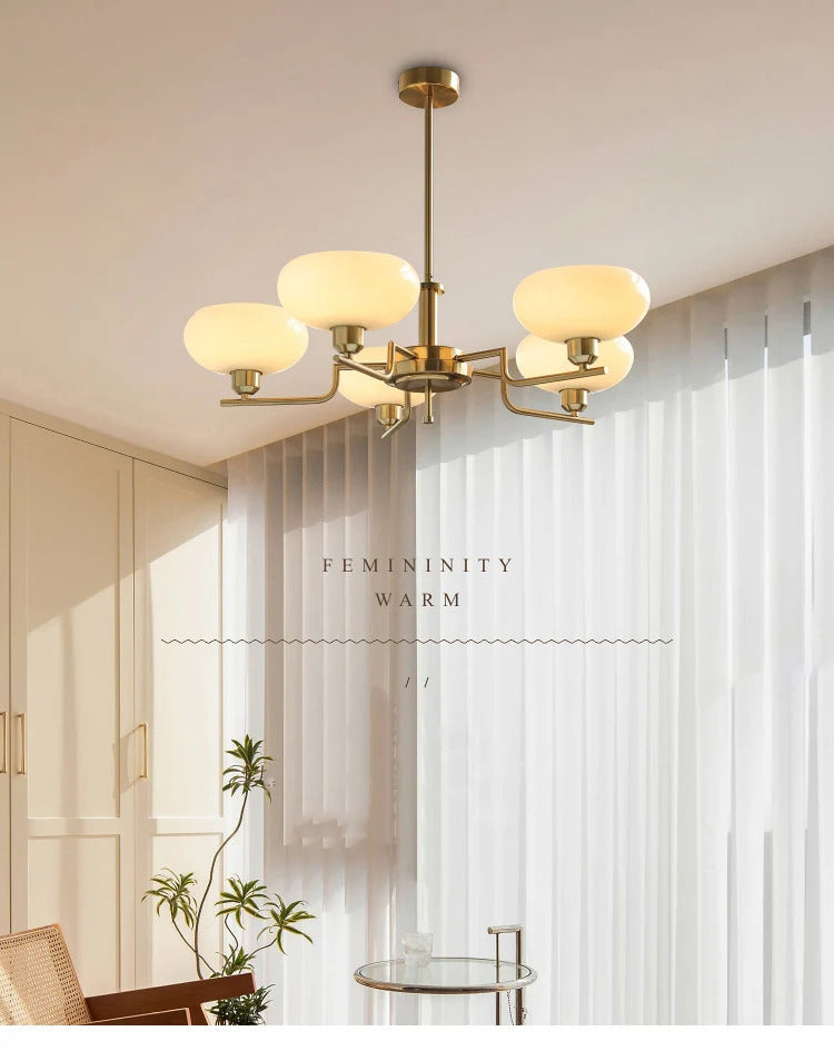 Bauhaus modern French bedroom study living room chandelier designer Northern European retro lamp