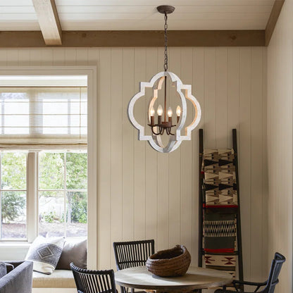 American Vintage Wrought Iron Gold Chandelier Nordic Design Living Room Pendant Lamp