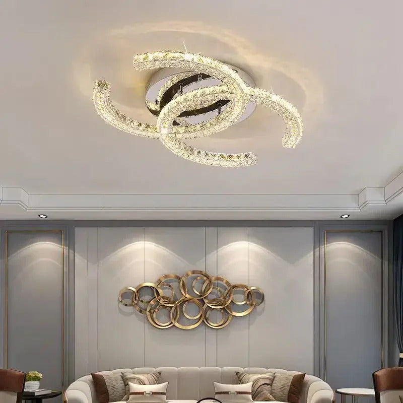 Modern Crystal Chandelier Simple Dining Room Chandelier Home Decoration hanging light fixtures