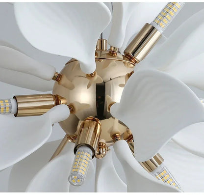 Nordic Petal chandelier Luxury Ceramic Pendant Lamp