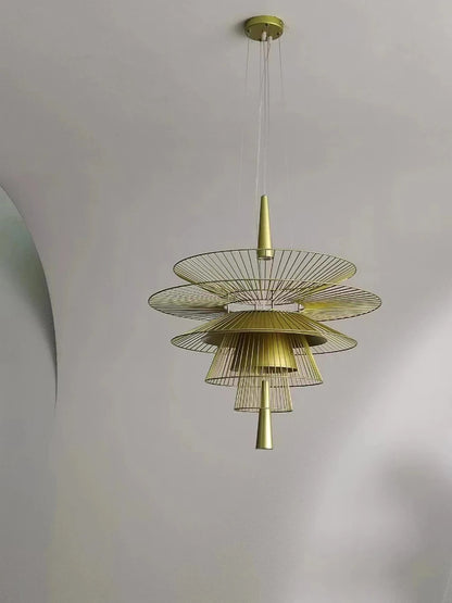 Vintage Gravity Origin Chandelier Luxury Metal lustre suspension black amd gold light for Living Dining Room kitchen island Lamp