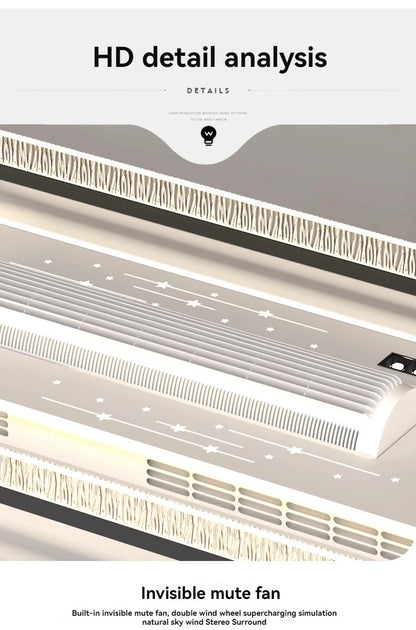 Ceiling Fan Light Invisible Bladeless Ceiling Lamp With Remote Control