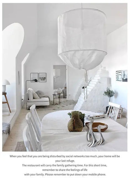 Denmark Linen Cloth Pendant Light Ay illuminate Pendant lamp