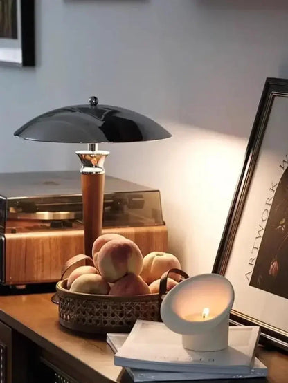 Industrial Style Desk Lamp Nordic Retro Table Light Wooden Iron E14 Bulb Bauhaus Design Study Room Office Bedroom Bedside Decor