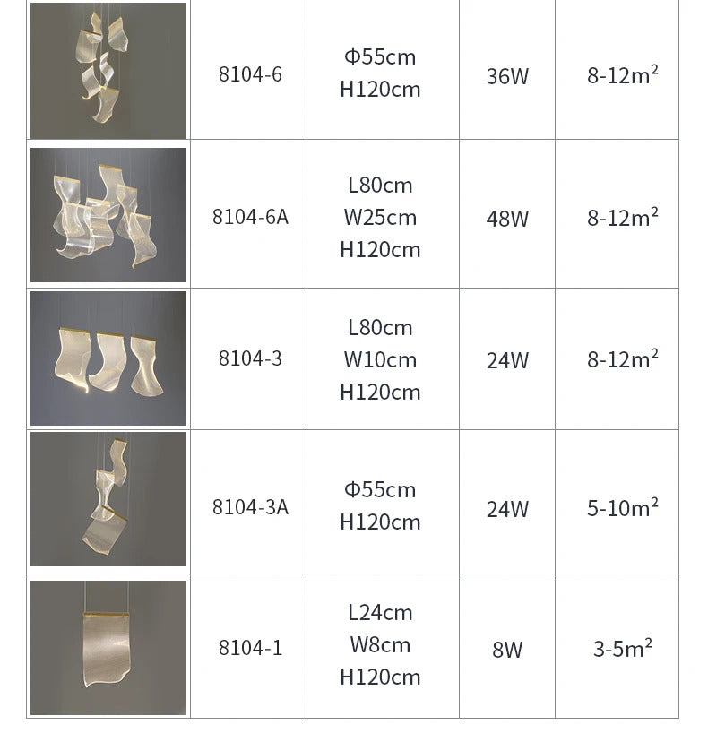 Rinkle Suspended Lights Modern Guide stairwell Chandelier