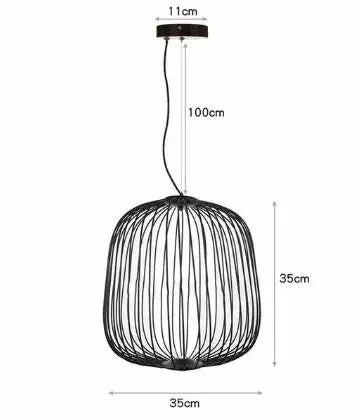 Creative Iron Pendant Lights Modern Chandelier Ceiling Lamp for Living Room Hanging Lamp Home Decor Dining Room Light Suspension