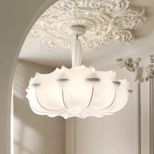 Modern Japanese Wabi Sabi Silk Pendant Lamp Living Dining Room Bedroom Ceiling Chandelier