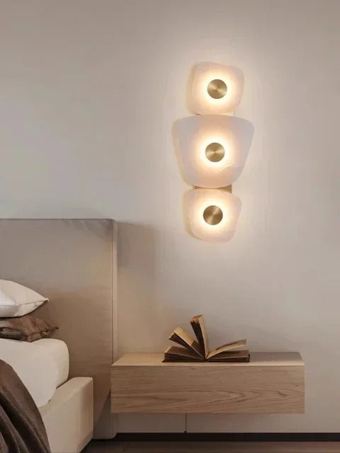 Nordic Marble Wall Lamp Modern luxury gold travertine LED sconce Lighting