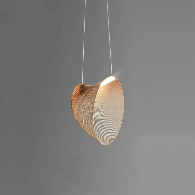 Nordic Modern Wooden Chandelier Minimalist Design Personality Pendant Lights Living Dining Room Coffee Shop Bedroom Decor Lamp