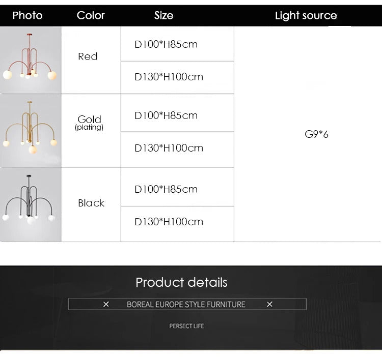 Nordic Minimalist Pendant Light Living Room Restaurant Lamp