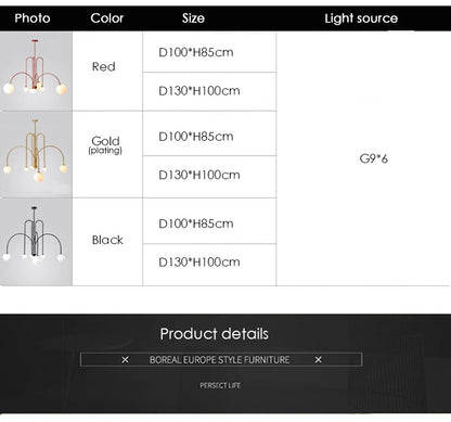 Nordic Minimalist Pendant Light Living Room Restaurant Lamp