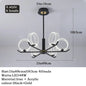 Acrylic LED Chandeliers modern retro lamp hanging