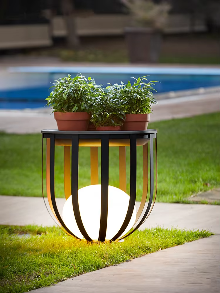 Outdoor Waterproof Lawn Lamps Solar Courtyard Balcony Garden Plant Flowerpot LED lamp