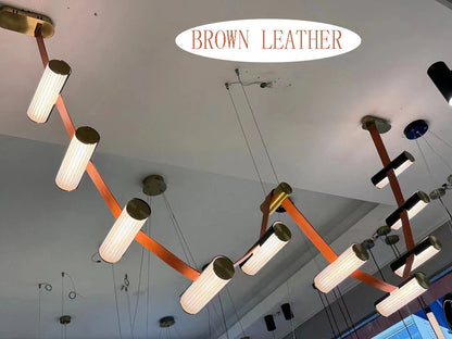 Nordic Leather Chandelier Designer Lighting