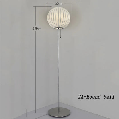 Nelson bubble table lamp wabi sabi white Silk floor light Danish designer Living Room Sofa Side Bedroom Bedside Led Standing Lam
