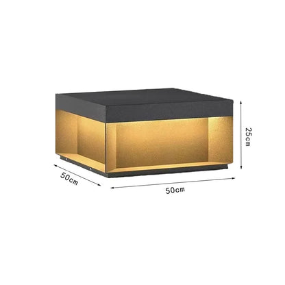 Modern Simple Solar Pillar Light High Quality Outdoor Waterproof Gate Pillar Yard Wall Light