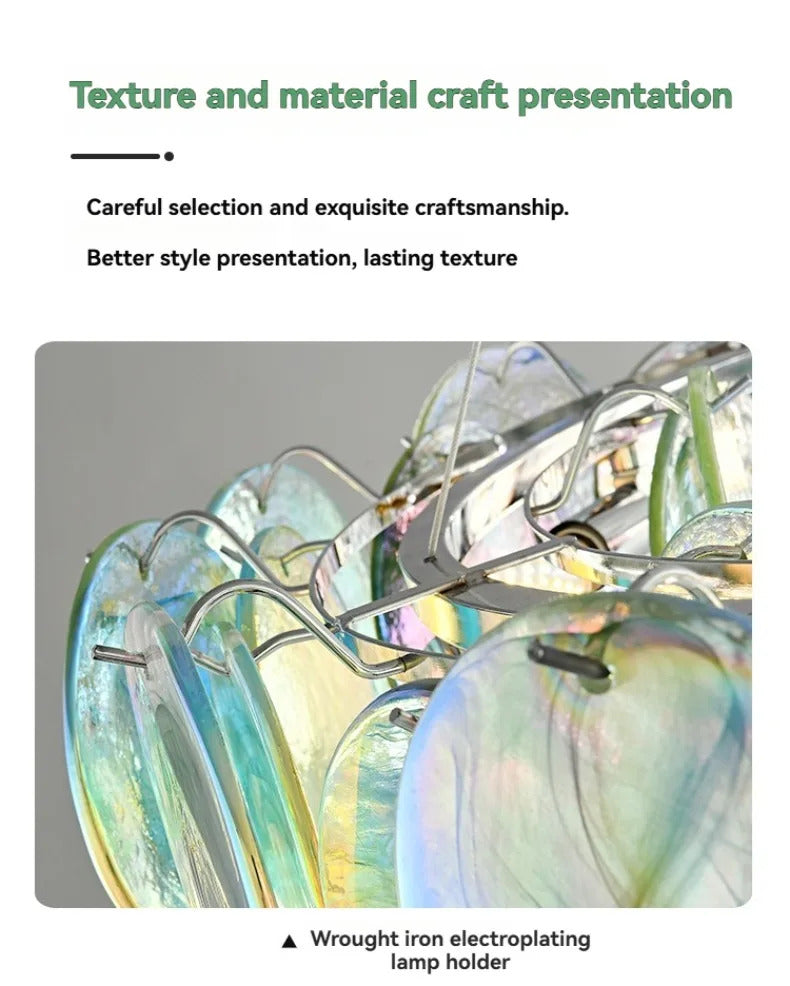 Camisa Murano Glass Chandelier Living Room art deco chandelier