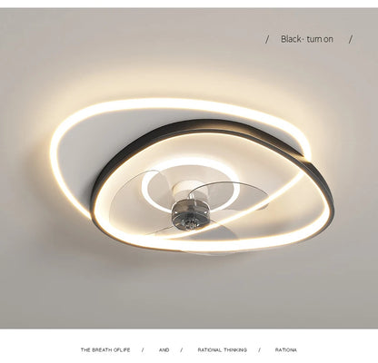 Electric Fan Light Modern LED Ceiling Lamp Living Room Light