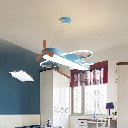 Modern Pink blue chandelier Led deco designer aircraft lamp