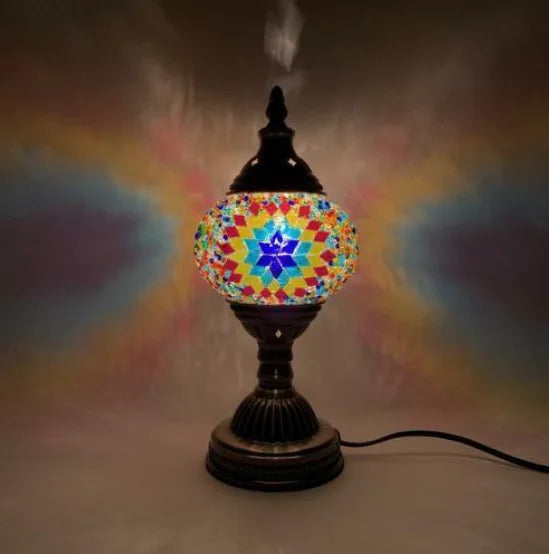 Turkish mosaic glass Table Lamp home bedside table lamp