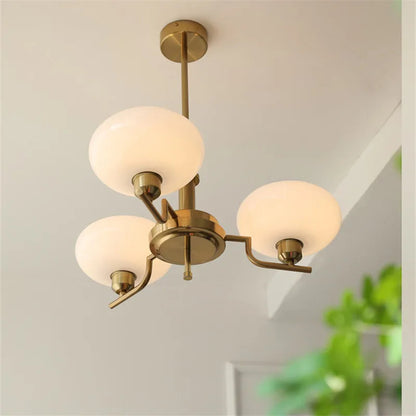 Mid century Bauhaus Chandeliers French Cream Style Pendant Lights