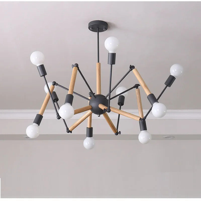 Vintage spider chandelier Nordic designer lustre industrial