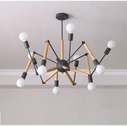 Vintage spider chandelier Nordic designer lustre industrial
