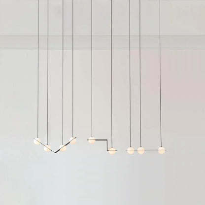 Laurent Collection Nordic glass ball pendant light art led geometric lamp