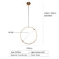 Round Suspension lamp Post-modern ring pendant light
