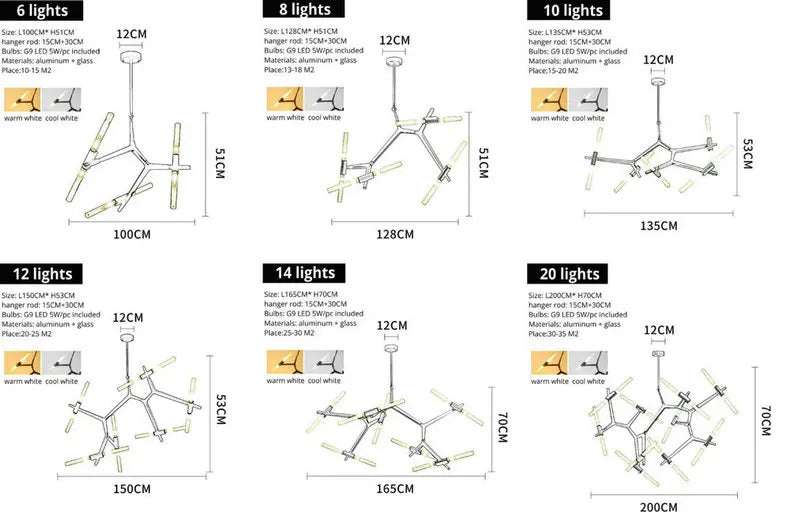 Modern Agnes Chandeliers Art Decor replica lamp