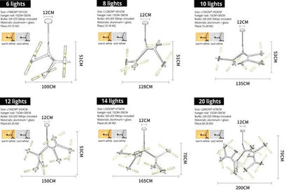 Modern Agnes Chandeliers Art Decor replica lamp