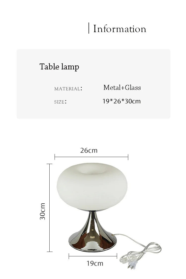 Designer Art Creative Table Lamp Bauhaus Warm Living Room Bedside Lamp LED Table Lamp Glass Decorative Study Reading Desk light