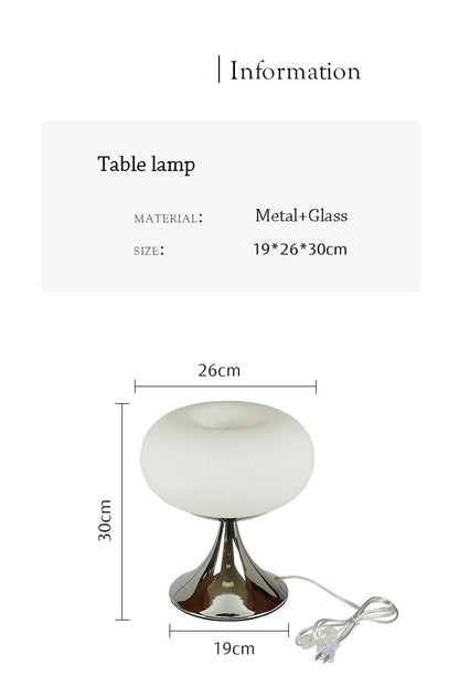 Designer Art Creative Table Lamp Bauhaus Warm Living Room Bedside Lamp LED Table Lamp Glass Decorative Study Reading Desk light