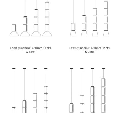 Italian Designer Glass Lampshade Pendant Light Minimalist LED Chandelier for Living Room Dining Table Home Decor