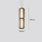 Restaurant Long Stripe Pendant Light Smoke Gray Glass Lampshade Nordic Led Hanging Light Living Dining Room Decor Pendant Lamp