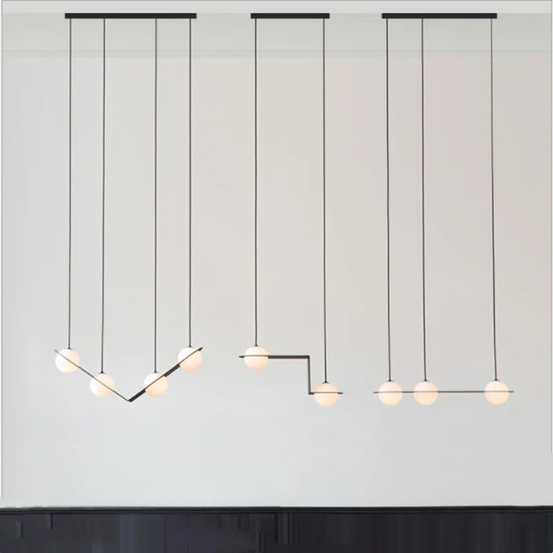 Laurent Collection Nordic glass ball pendant light art led geometric lamp