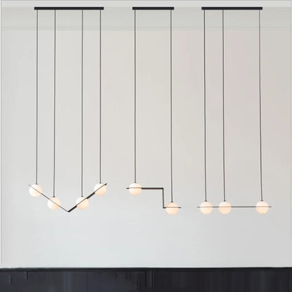Laurent Collection Nordic glass ball pendant light art led geometric lamp