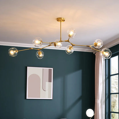 LED tree chandelier Acrylic Pendant Light Nordic replica lamp