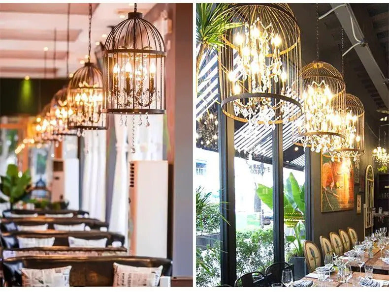 Retro Wrought Iron Chandelier Rustic Orb Chandelier