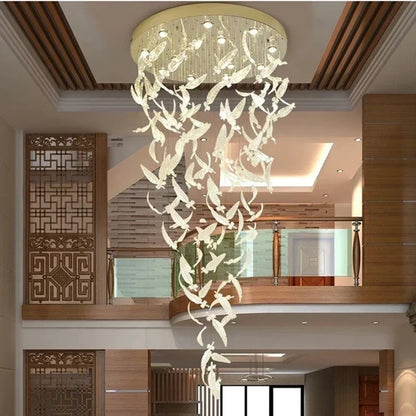 Feathers Flying Chandelier