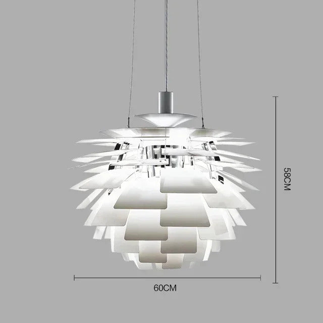 Denmark PH Pinecone Pendant Chandelier Aluminum LED Suspension Lamp