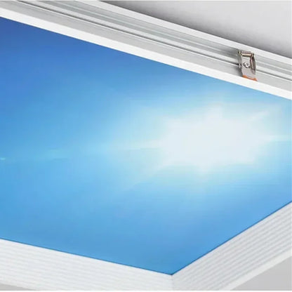 Blue sky ceiling light Kids room semi flush mount ceiling light