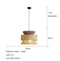 Vintage Wabi Sabi Chandelier Handmade Hemp Rope Pendant Light