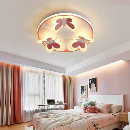 Butterfly ceiling lamp Children Room Indoor bedroom lamp