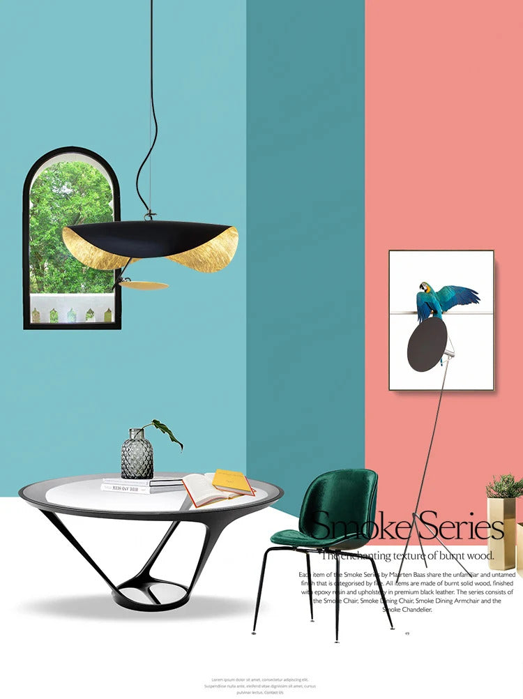 Catellani & Smith Lederam Manta Pendant Lamp Flying Saucer Hat industrial retro replica design lamp white black pendant light