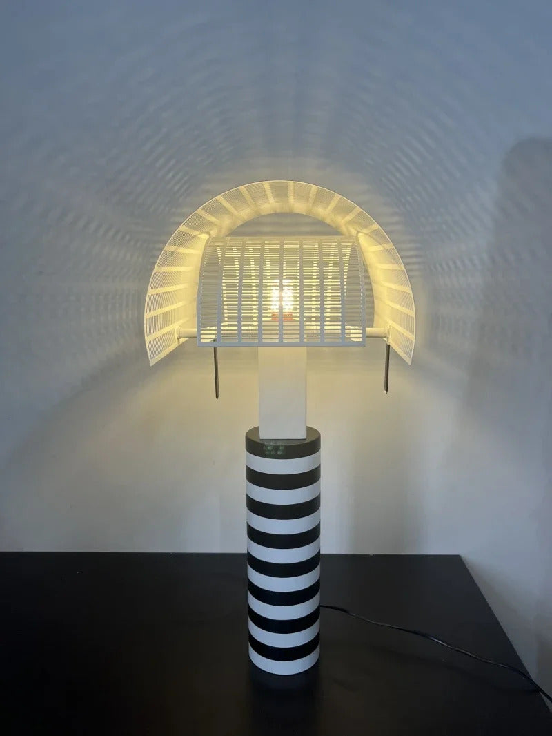 Italian Hot Sales Black White Creative Lamp Children's Bedroom Living Study Room Exhibition Hall LED Stripe Table Lighting