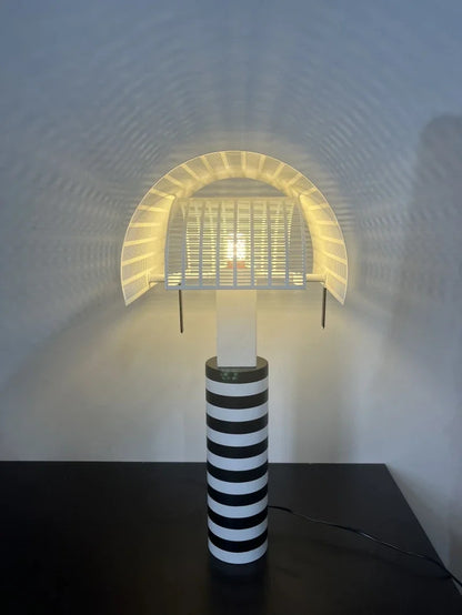 Italian Hot Sales Black White Creative Lamp Children's Bedroom Living Study Room Exhibition Hall LED Stripe Table Lighting